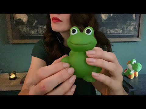 ASMR - Fast Tapping on Green Items - No Talking - 1 Hour - 30 Triggers - Tingles