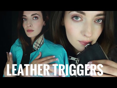 ASMR Ultimate Leather Tingles | Tapping, Touching & Chatting