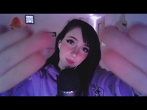 ASMR ~ touching your face & follow the light | visual triggers