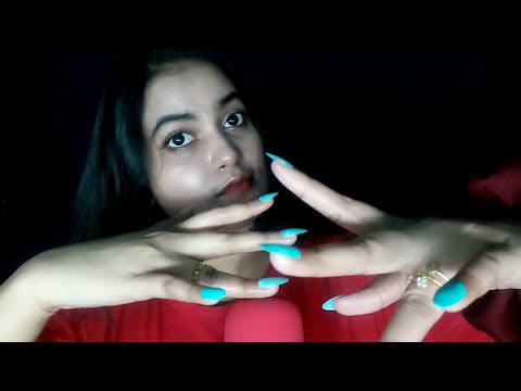 ASMR Hand Waving with Soft Mouth Sounds