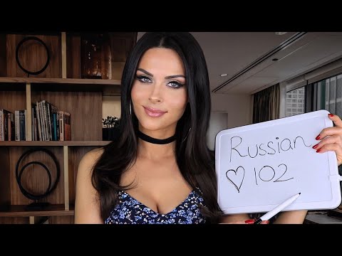 ASMR TEACHING YOU RUSSIAN [Part 2] - marker writing, tracing, soft speaking