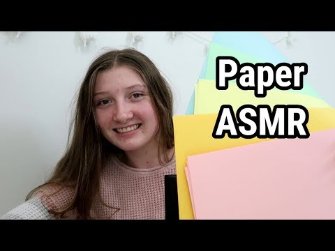 Paper ASMR! (Ripping, Crinkling, Writing, Cutting, Folding)