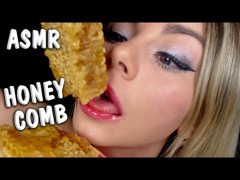ASMR Raw Honeycomb 🍯 АСМР Медовые соты Итинг [ENG SUB] (Sticky, Satisfying, Mouth Sounds 👄)