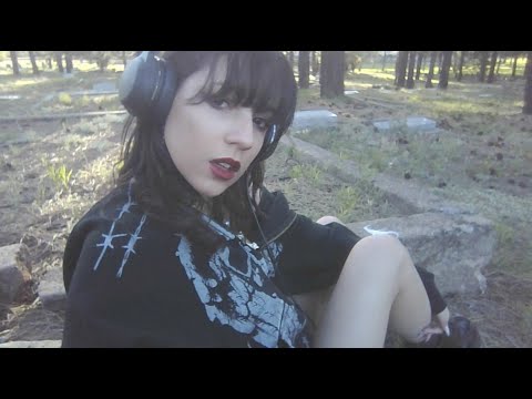 ASMR ˚✞︎🐈‍⬛༉‧˚.˙⟡ at the cemetery