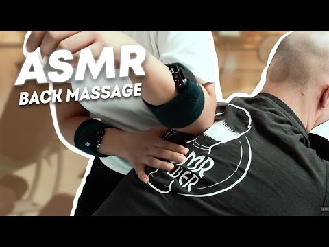 Back, Shoulders & Neck Massage | ASMR Barber
