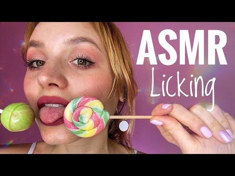 ASMR Lollipop licking. Mouth sounds 👄АСМР Ликинг звуки рта
