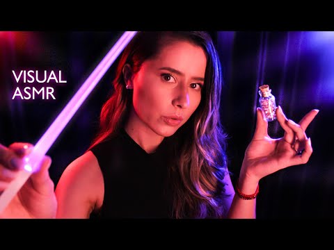 Distracting your mind with VISUAL ASMR ✨ Whispering, soft light triggers, camera touching, and more