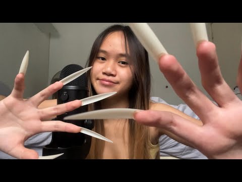 ASMR SCRATCHING YOUR FACE OFF WITH EXTRA LONG NAILS