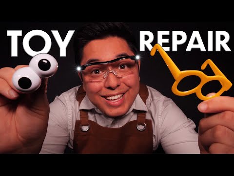 ASMR | YOU ARE A TOY! | Fixing Parts, Cleaning, Up Close Binaural Whispers