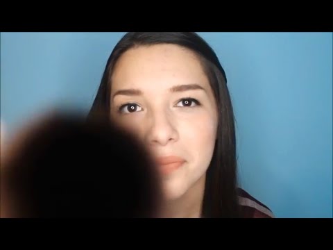 ASMR - Face Brushing On You and Me! (Whispering, Personal Attention, Brushing)