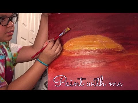 ASMR- paint with me| painting in a faster mode