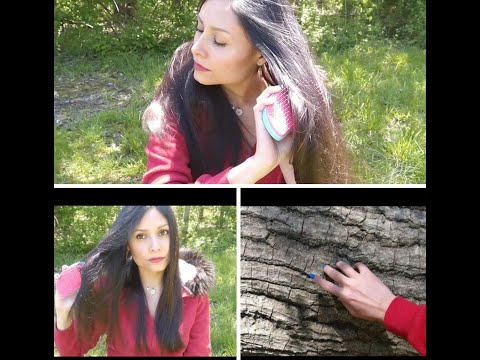 ASMR Nature🌲 Brushing my hair & Nature sounds🌲