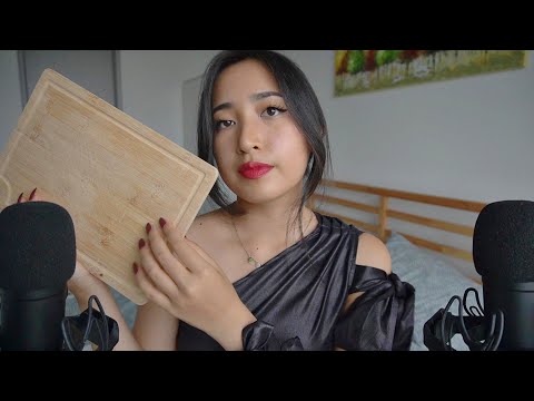 ASMR fancy tapping with COFFIN nails (less talking for study and sleep)