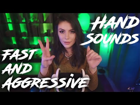 ASMR Fast and Aggressive Hand Sounds 💎 Finger Flattering, Finger Snapping, No Talking, 3Dio