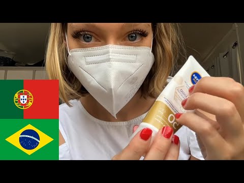 ASMR- Roleplay-tratamento facial em Portugués 😴🥰 (ASMR caseiro, soft spoken)