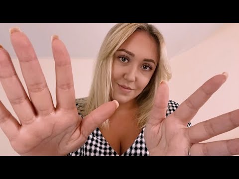 ASMR Relaxing Hand Movements With Mouth Sounds 👐🏽🫦