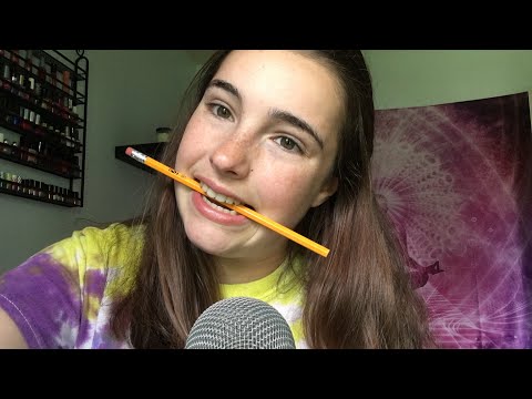 |ASMR| Pencil Chewing and Pen Bites | EXTREME |
