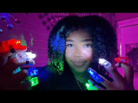 ASMR- Light Triggers & Hand Movements 😴💓 (FOLLOW MY INSTRUCTIONS, MOUTH SOUNDS, AIR TRACING) 🚥