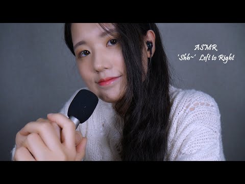 ASMR 'Shh' Left to Right Panning Sound | Brain Penetrating Relaxation, Breathing Sounds (No Talking)