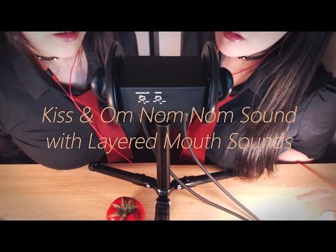 [ASMR] Kiss & Omnomnom Sound with Mouth Sound 양쪽 귀에 키스와 옴놈놈