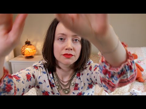 ASMR FACE TOUCHING | Hand, Finger Flutters, Jewelry, Ring, Brushing Sounds | Inaudible Whisper