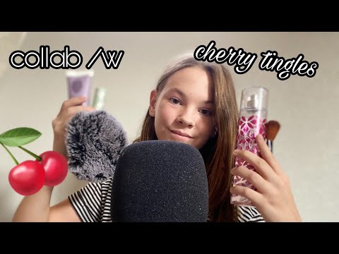layered triggers/sounds + collab with cherry tingles (some mouth sounds)~Tiple ASMR