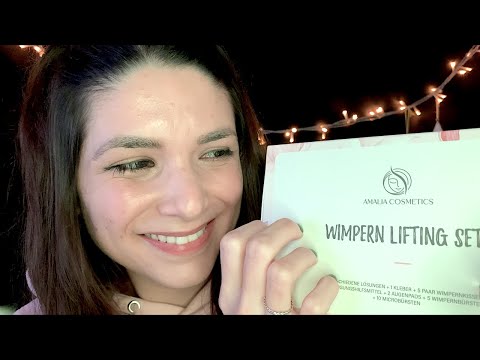 ASMR Doing My Lashes the 1st Time - Lockdown Self Care - Wimpern Lifting by Amalia Cosmetics