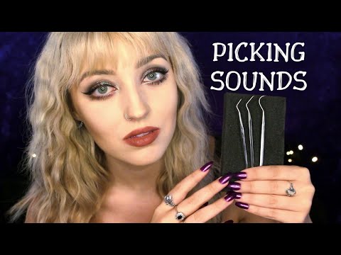 EAR PICKING ASMR - With Rough Scraping & Metal Sounds...