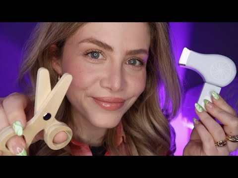 ASMR | A Very Relaxing Haircut 💆‍♀️ (Wooden Props & LAYERED Sounds)