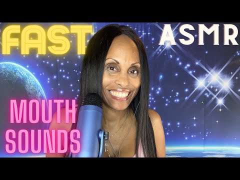 ASMR Fast Mouth Sounds, Spit Painting, Tapping