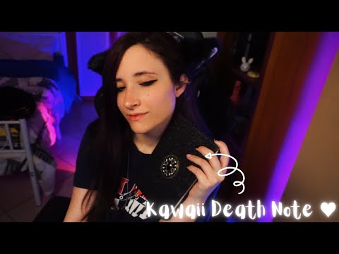 ASMR | ONE OBJECT LOTS OF TRIGGERS: Kawaii Death Note 💜