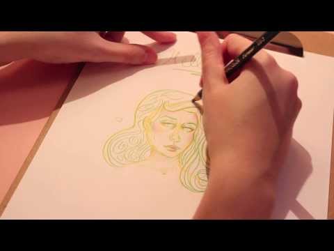 Drawing with Pencil Crayons (ASMR whisper/soft spoken)