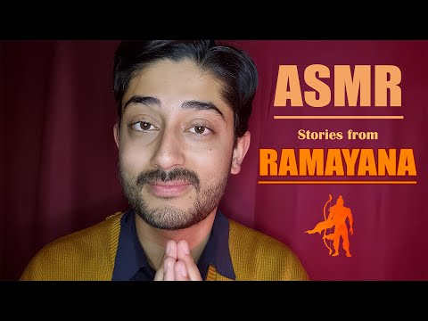 ASMR Storytelling from Ramayan (English/ Hindi) Soft Whisper Male Voice 🧡💛