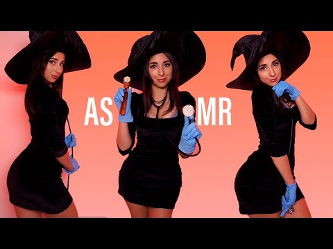 ASMR WITCH PHYSICAL EXAM 🏥 🦇 Personal Attention, Cranial Nerve Exam, Nurse / Doctor Roleplay