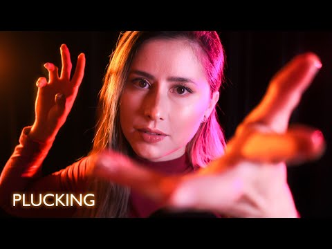 ASMR PLUCKING negativity ✨breathing exercise, hand sounds, hand movements, invisible scissors