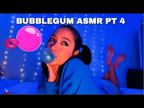 ASMR | SIA BLOWING HUGE BUBBLES & GUM CHEWING PT4👅💕