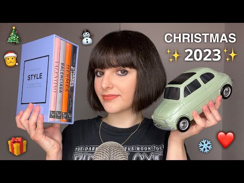 ASMR What I Got for Christmas 2023🎄❤️ (tapping & scratching, trigger assortment)❄️🎁☃️