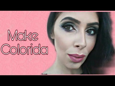Maquiagem Colorida - Maquiando Comigo