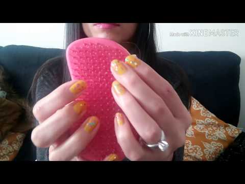 ASMR: Brushing different objects with hairbrushes