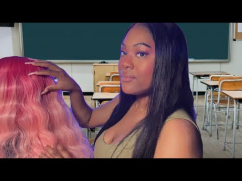 ASMR | Girl With No Boundaries Plays With Your Hair In Class ( Personal Attention+ Hair-play)