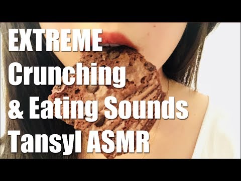 [ASMR] EXTREME Crunching in Your Ears Nom Nom // Eating & Drinking Sounds