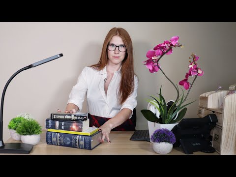 Librarian ASMR 📚🤫 | Page Flipping, Typing, Stamping Sounds