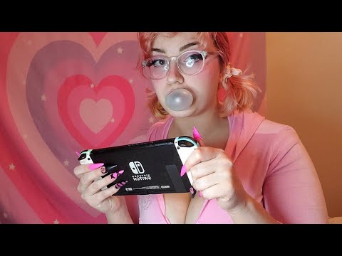 ASMR Chewing Bubblegum while I Play on my Switch [NO TALKING]