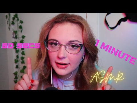 1 minute ASMR! Extreme Fast Tingles for the ADHD Brain!