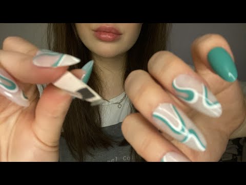5 min ASMR - FAST camera tapping, scratching, drawing on you & more!💚