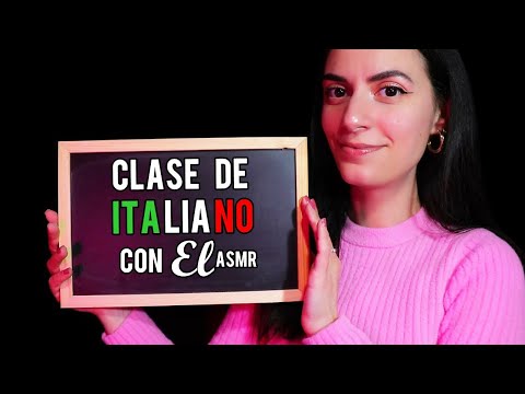 ASMR español CLASE DE ITALIANO con EL!💖 (Numeros, colores, animales) *Soft spoken*