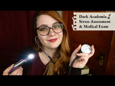 🩺 Stress Assessment & Medical Exam by Dark Academia Student 📝 | With Ambiance | ASMR Soft Spoken RP