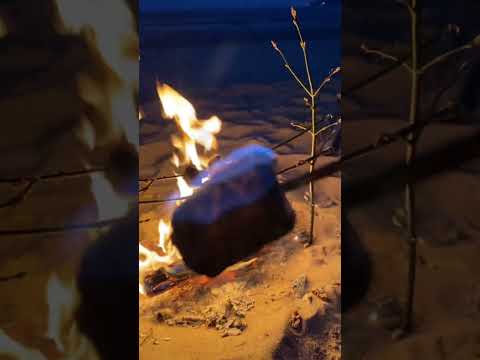ASMR roasting marshmallows on the fire (2 part)