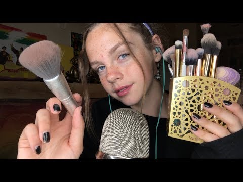 ASMR Stippling and Brushing the Microphone