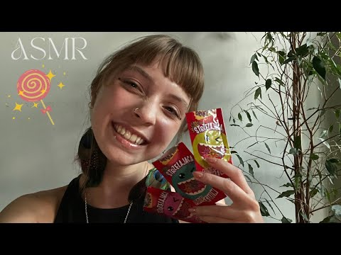ASMR popping candy ✨🍭 (mouth sounds, whispering)